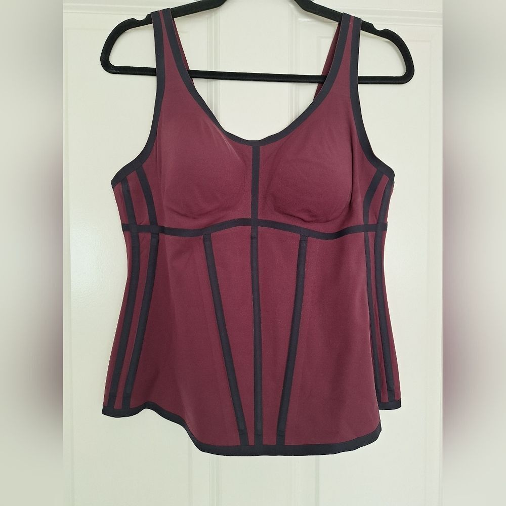 Honeylove Burgundy and Black Tank Top